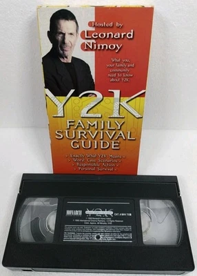 Y2K Family Survival Guide VHS Hosted By Leonard Nimoy Spock of Star Trek 1998 - Image 1 of 3