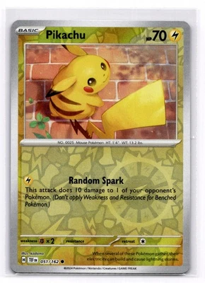 Pikachu SV05: Temporal Forces - Pokemon NM 051/162 - Image 1 of 2