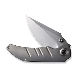 WE Knives Riff-Raff 22020B-4 Blasted Titanium CPM-20CV Pocket Knife Stainless - Picture 1 of 8