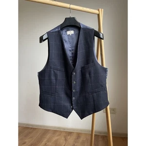 Hackett Mayfair Check Wool Waistcoat Size UK/US 46/EUR 56 - Picture 1 of 7