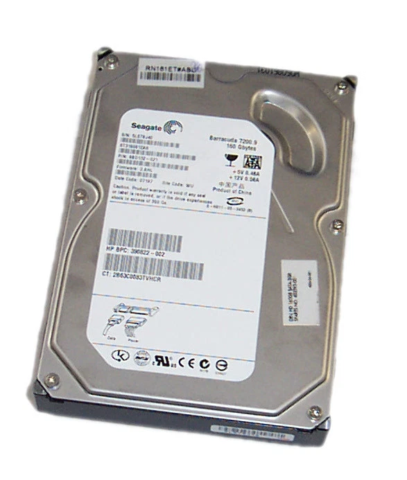 HP 160 GB,Internal,7200 RPM 3.5" 432393-001 Hard Drive 440754-001 509559-001 - Image 1 of 1