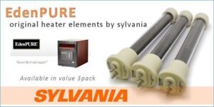 New EdenPURE GEN 4 USA 1000 Bulb Kit Set of 3 Sylvania Heating Elements US001