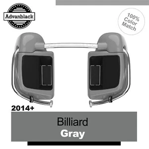 Billiard Gray Lower Vented Fairing For Harley Touring Street Road Glide 2014+ - Bild 1 von 8