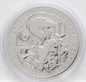 Großbritannien 2 Pfund 2025 - Britannia & Liberty 1 oz. Silber- - Bild 1 von 2