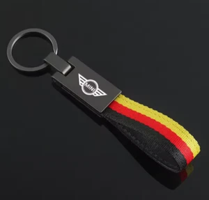 Mini Logo Keychain 3colour Nylon Key Ring For Mini Cooper S One JWC - Picture 1 of 1