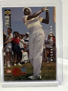 1994 Michael Jordon 204 Collector's Choice Pro Files Classic Golf Trading Card