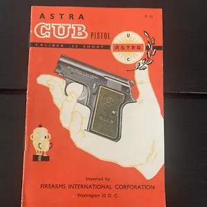 Astra Cub Pistol Manual - Picture 1 of 4
