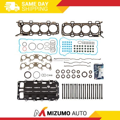 Full Gasket Set 11mm Head Bolts Fit 11-14 Ford F-150 Mustang GT 5.0 DOHC VIN F - Image 1 of 4