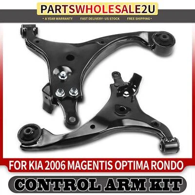 2x Braço de controle inferior dianteiro para Kia Magentis 2006 Optima 06-10 Rondo 2007-2012 - Imagem 1 de 4
