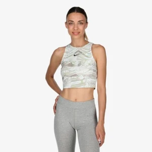 Nike Womens Cropped Tank Top Large Multicolour Gym Workout Dance Summer Athletic - Picture 1 of 15