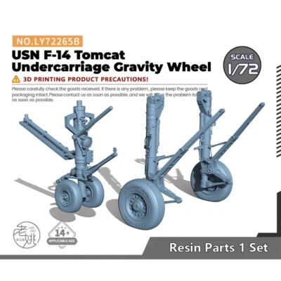 Model Upgrade Parts LY72265B 1/72 USN F-14 Tomcat Undercarriage Gravity Wheel - Image 1 of 2