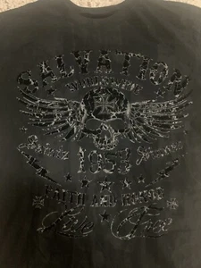 Mens Archaic Affliction XL T-Shirt Black Tide Skull Tattoo Biker MMA - Bild 1 von 6