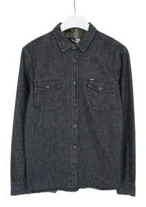 Camisa RIP CURL The Denim L/S Para Hombre GRANDE Bolsillos en el Pecho Abotonados - Imagen 1 de 10