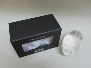 Oleg Cassini Crystal Football Paperweight New In Box - Picture 1 of 5