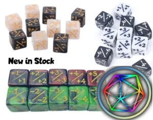 Magic The Gathering Counter Dice Set of 5/10 Dice - MTG - Pokemon -Board Games - Picture 1 of 42