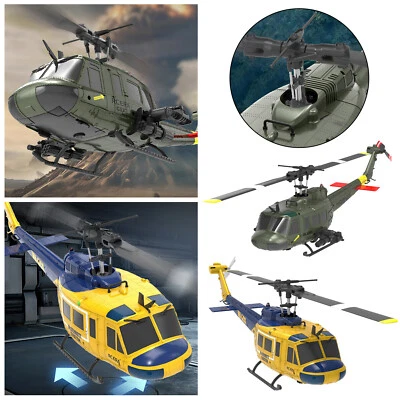 C032 UH-1 RTF RC Helicopter 6CH 6 axis Gyroscope One Click 3D Flip Optical Flow - Image 1 of 4