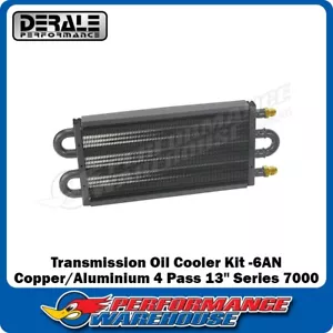 Enfriador de transmisión de cobre/aluminio Derale 4 pases serie 13"" 7000, -6 AN - Imagen 1 de 3
