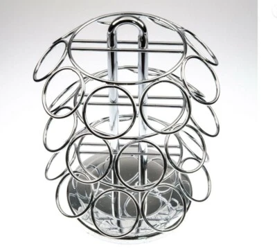 Keurig K Taza Carrusel Café Cápsula Soporte Plata Cromo Metal Giros 27 Cápsulas Foto 1 de 4