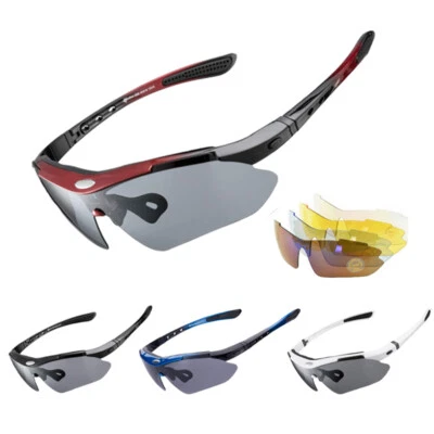 ROCKBROS Fahrradbrille Polarisiert Sportbrille Sonnenbrille Brille UV400 4 Farbe - Bild 1 von 4