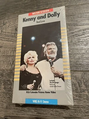 Kenny and Dolly - REAL LOVE (VHS 1985) Music Vision RCA Columbia Pictures Rare - Image 1 of 4
