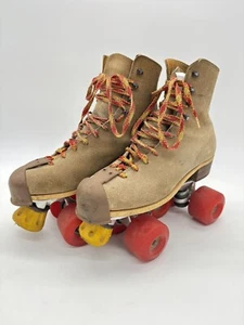 Vintage RIEDELL Rollschuhe Größe 5 / 6,5 (wmn) Wildleder Red Wing Sure-Grip Jogger - Bild 1 von 13