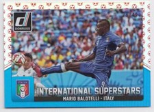 2015 Donruss International Superstars Red Soccer Ball #27 Mario Balotelli 28/49