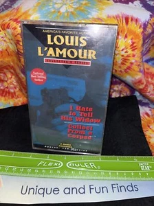 Louis L'Amour -I Hate to Tell His Widow & Collect from a Corpse 2 audio cassette - Picture 1 of 4