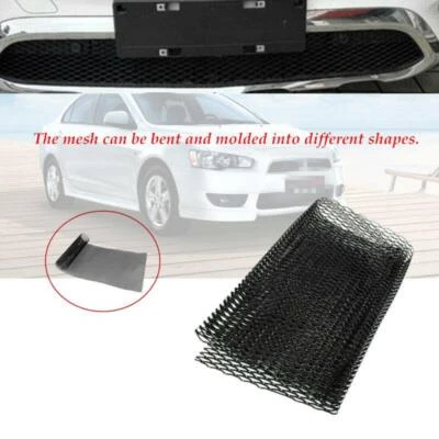 Front Grille Mesh Car Bumper Rhombic Sheet Metal Net Dissipate Heat Durable - Imagem 1 de 4