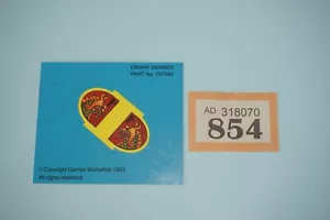 Warhammer Fantasy Dwarfs Dwarf Flag Banner Standard Sticker - Picture 1 of 3