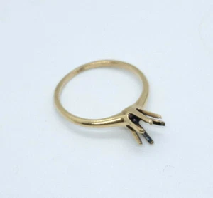 Vintage 14k Yellow Gold Ring Mounting Size 7 - Picture 1 of 6