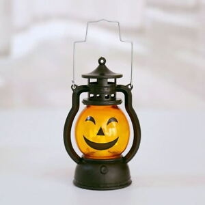 Halloween Lamp Flame LED Lantern Hanging Decor Pumpkin Castle Witch Light Party