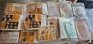Lot of 14 Sealed Embroidery / Craft Kits and 6 Partial or Opened Kits - Picture 1 of 14