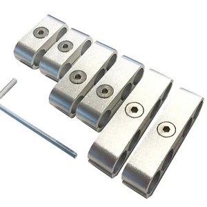 Juego de 6 separadores de plomo de encendido de aluminio de billete de 6 trajes 8-9 mm traje de plomo 6-V8 - Imagen 1 de 4