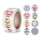 500pcs Round Labels Flower Thank You Packaging Stickers for Candy Box Bag