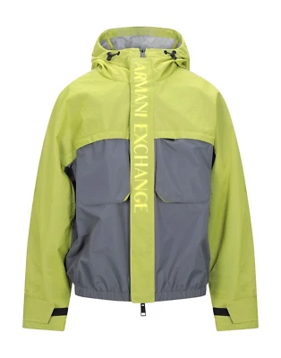 A|X Armani Exchange Men's, Hooded Multipockets Zip Up Jacket, Gray/Olive, XL - Image 1 of 2