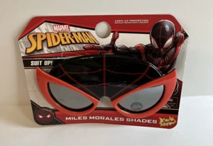 Marvel Sunglasses Spiderman Miles Morales Sun-Staches 100% UV Protection NEW - Picture 1 of 2