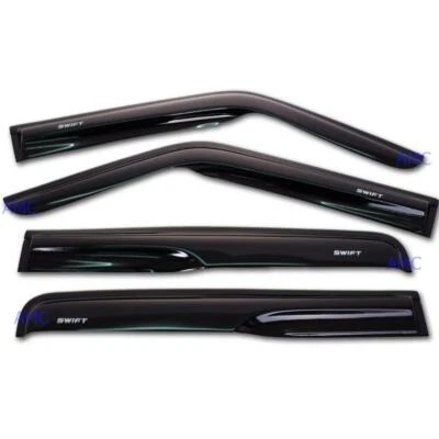 SMOKE BLACK RAIN WIND SUN PROTECT VISOR GUARD FOR SUZUKI SWIFT RS 2004-2010 - Image 1 of 4