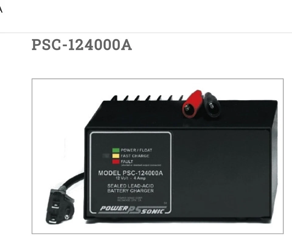 CARREGADOR DE BATERIA POWER SONIC PSC-124000A - Imagem 1 de 1