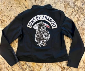 2013 Sons Of Anarchy Road Gear Jacket Women’s XXL Petite Black W/ Zippers NWT - Picture 1 of 8