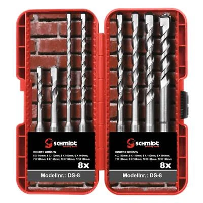 SDS-Plus Hammerbohrer-Set 8-teilig Ø 5-12 mm – Professionelle Bohrarbeiten