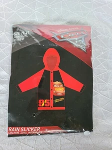 Disney Cars *Rain Slicker Jacket Cars Lightning McQueen Boy 2-4T NEW - Picture 1 of 4
