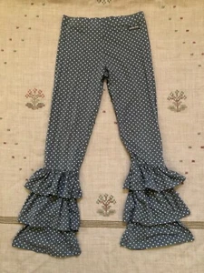 Matilda Jane Seeing Spots Bennys Hello Lovely Polka Dot Ruffle Leggings, Size 10 - Picture 1 of 3