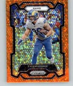 2023 Panini Prizm Prizm Orange Disco #170 Tyler Higbee LA Rams - Picture 1 of 2