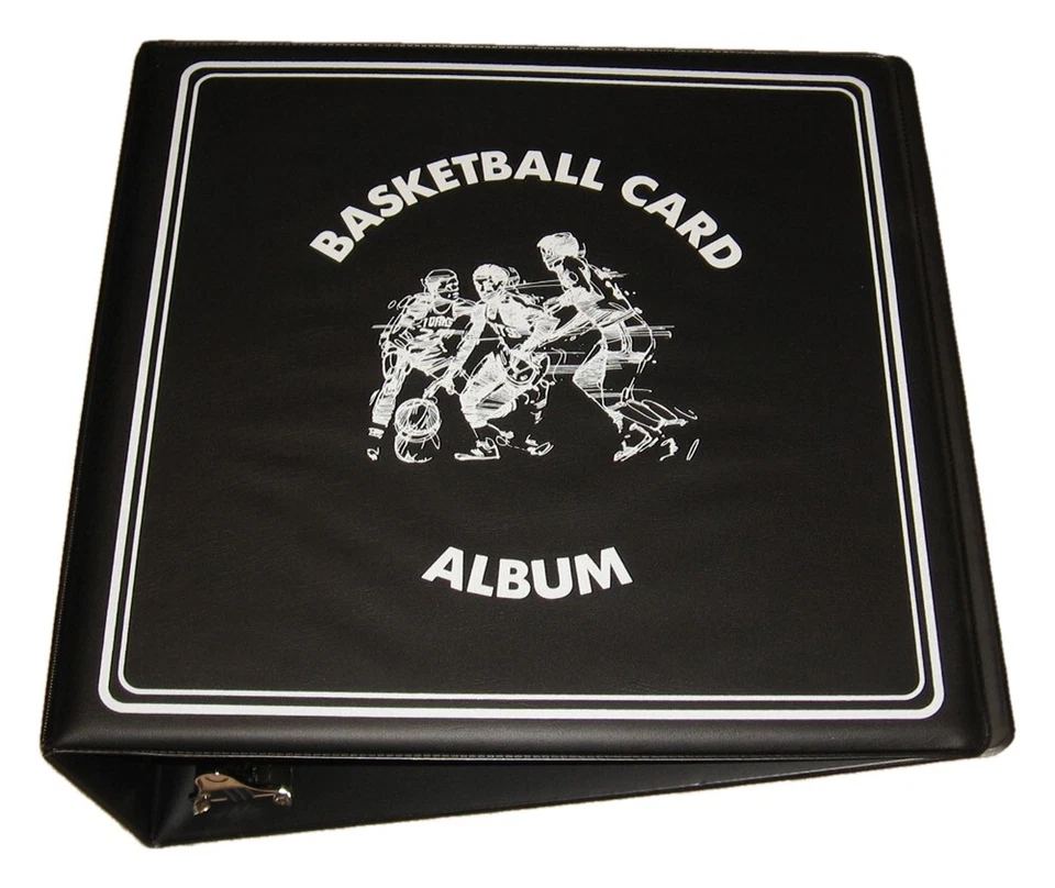 Álbum de carpeta de anillo en D de coleccionista de tarjetas de baloncesto negras de 3 pulgadas BCW Foto 1 de 1