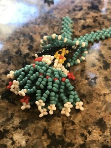 2 Vintage Seed Bead Native American Necklace Thunderbird Señorita needs repair - Picture 1 of 15