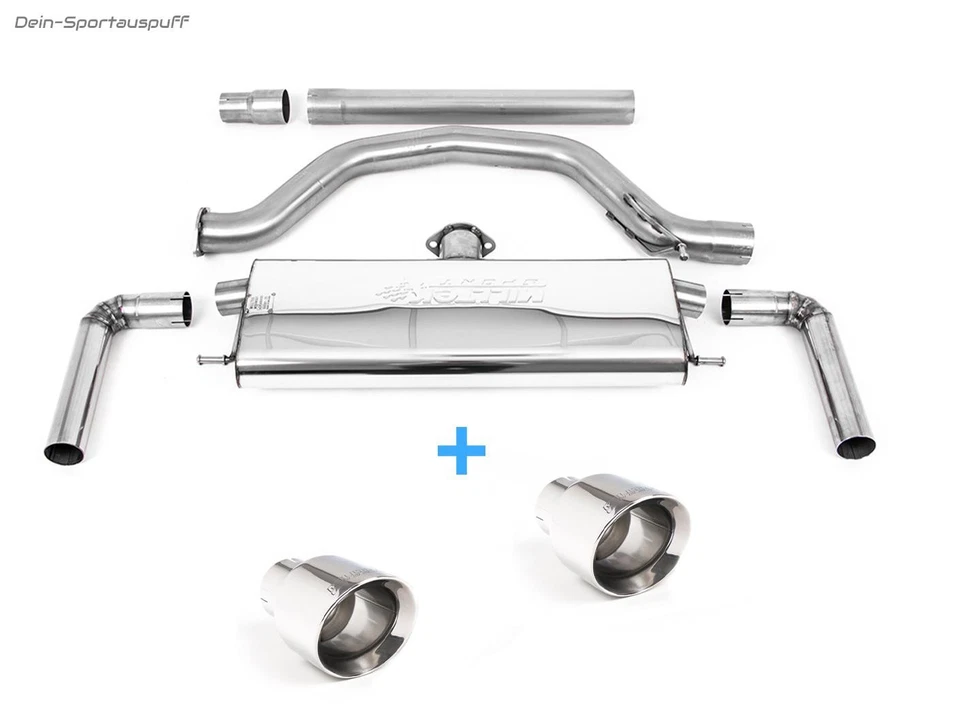 Milltek Sportauspuffanlage ab OPF VW Golf 8 GTI inkl. Clubsport je 115mm rund - Bild 1 von 1