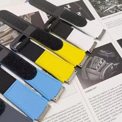 Correa de reloj híbrida pequeña mediana para Richard Mille RM010 RM029 RM17-01 Foto 1 de 4