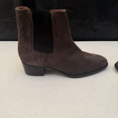 Botas Chelsea Frye Dara Gamuza Marrón Negro Talla 7 Foto 1 de 4