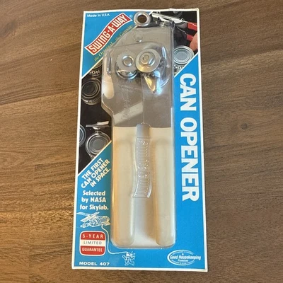 Abridor de latas Swing-A-Way de colección modelo 407 NASA Skylab nuevo sellado hecho en EE. UU. Foto 1 de 4