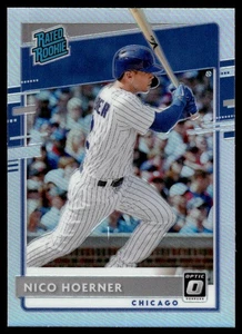 2020 Donruss Optic Rated Rookie Prizm Holo Nico Hoerner RC Chicago Cubs #38 - Bild 1 von 2